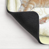 マウスパッドイエロータイガーキャット マウスパッド (コーナー)