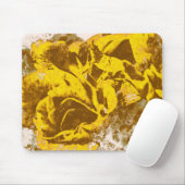 マウスパッドイエローローズウォーター色 マウスパッド (マウス)