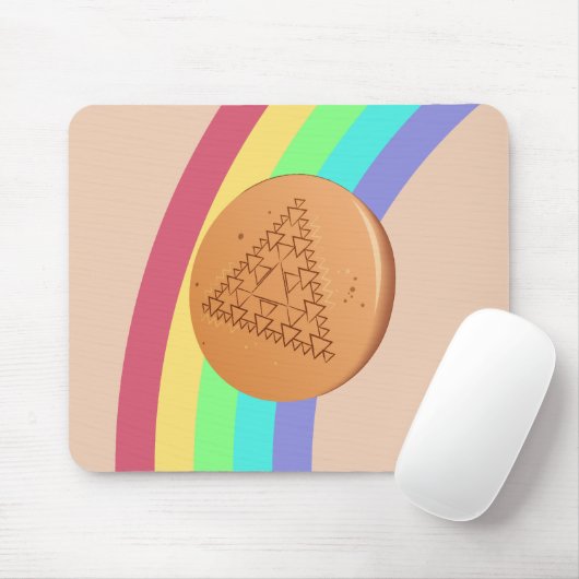 マウスパッドダゴナ多重三角形 – 側面 マウスパッド (マウス)