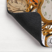 マウスパッドテクスチ絵を描ャ時間レトロボードウォッチ マウスパッド (コーナー)