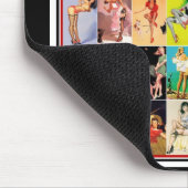 マウスパッドピンアップガールズアートヴィンテージレトロコラージュ2 マウスパッド (コーナー)