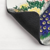 マウスパッドピーコックプリント日本のカスタムイニシャル マウスパッド (コーナー)