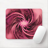 マウスパッドフラクタルツイストパープル&プラム マウスパッド (マウス)