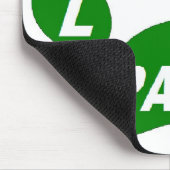 マウスパッドラブポーズオンポーズグリーン マウスパッド (コーナー)