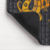 マウスパッドレザー金ゴールドドラゴン(25-006) マウスパッド (コーナー)