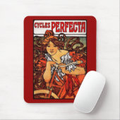 マウスパッドヴィンテージアートアルフォンスミュシャ1902サイクル マウスパッド (マウス)