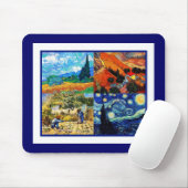 マウスパッドヴィンテージアートヴァンゴッホコラージュ マウスパッド (マウス)