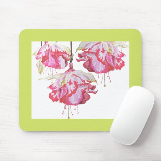 マウスパッド上のエキゾチックな明るい赤紫色 マウスパッド (マウス)