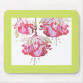 マウスパッド上のエキゾチックな明るい赤紫色 マウスパッド (正面)