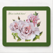 マウスパッド上の彫刻バラ マウスパッド (正面)