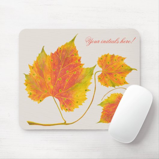 マウスパッド上のDotty Spotty秋 マウスパッド (マウス)