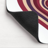 マウスパッド付きレトロ赤いハート マウスパッド (コーナー)