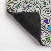 マウスパッド付抽象デザイン マウスパッド (コーナー)