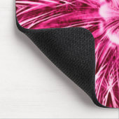 マウスパッド抽象芸術ラインパープルフラワー マウスパッド (コーナー)