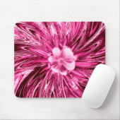 マウスパッド抽象芸術ラインパープルフラワー マウスパッド (マウス)