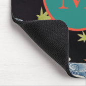 マウスパッド水および葉マウスパッ日本のドカスタムイニシャル マウスパッド (コーナー)