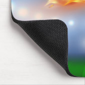 マウスパッド燃えるサッカーボール マウスパッド (コーナー)