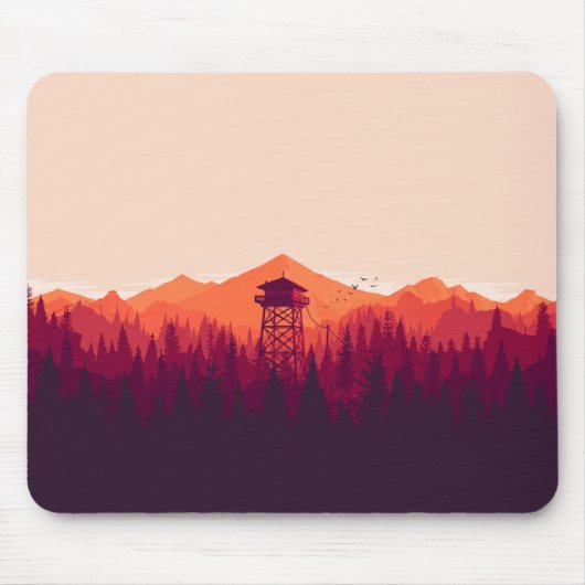 マウスパッド用の素晴らしい「FireWatch」デザイン マウスパッド (正面)