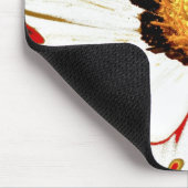 マウスパッド白い赤い花 マウスパッド (コーナー)