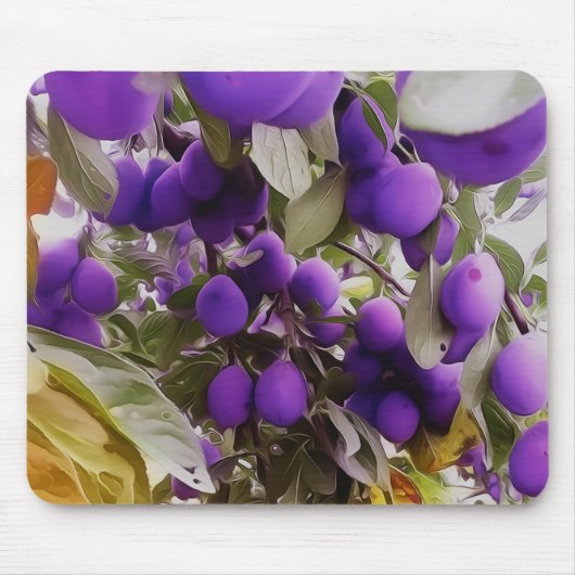 マウスパッド秋ハーベスト日プラム マウスパッド (正面)