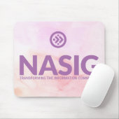 マウスパッド紫のロゴ マウスパッド (マウス)