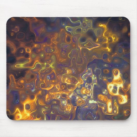 マウスパッド紫イエロージェムストーンパターン マウスパッド (正面)