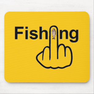 マウスパッド魚釣り反転 マウスパッド
