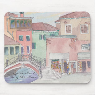 マウスパッド「イタリア/水彩画」 マウスパッド