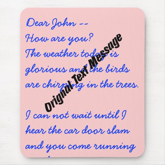 マウスパッド-オリジナル文字メッセージ マウスパッド (正面)