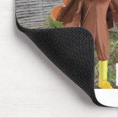 マウスパッド.ハッピーサンクスギビング。チーターキー マウスパッド (コーナー)