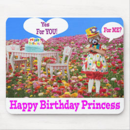 マウスパッド.ハッピーバースデープリンセス赤いパンダ/lit マウスパッド