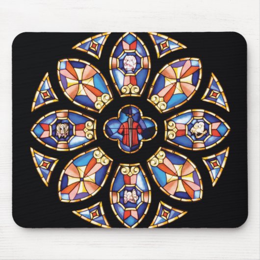 マウスパッド"バラ窓" マウスパッド (正面)