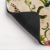 マウスパッド – ベージュのオーキッドパターン (コーナー)