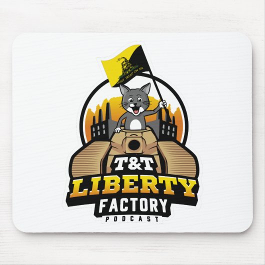マウスパッド（ホワイト） by T&T Liberty Factory マウスパッド (正面)