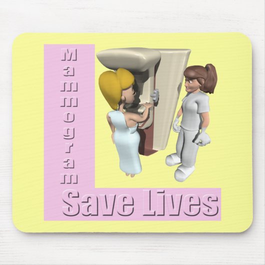 マウスパッド-マンモグラムの乳癌 マウスパッド (正面)