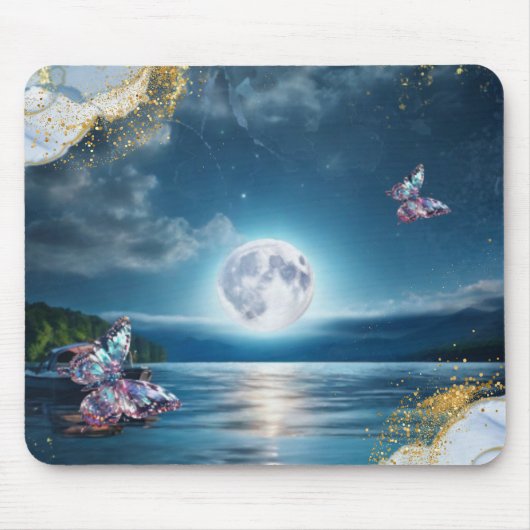 マウスパッド(月夜の湖マウスパッド) マウスパッド (正面)