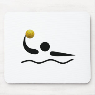 マウスパッド-水球のスポーツの記号 マウスパッド
