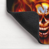 マウスパッド-燃えるようなスカル マウスパッド (コーナー)