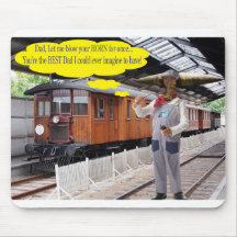 マウスパッド.父の日おめでとう。牛/指揮者