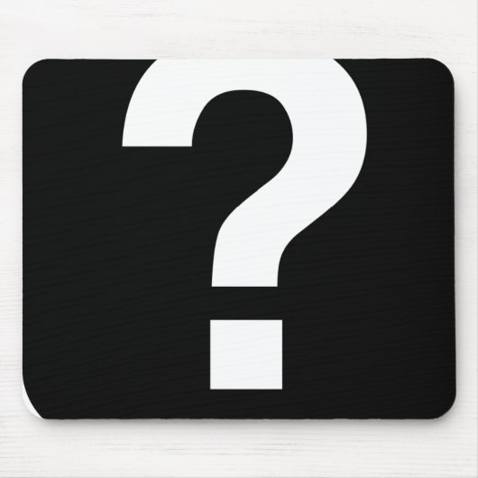 マウスパッド、疑問符アイコン記号 マウスパッド (正面)