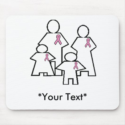 マウスパッド-私の乳癌の戦い マウスパッド (正面)