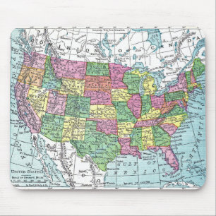 マウスパッド: 米国1921年の地図 マウスパッド