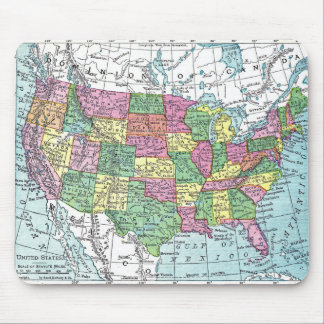 マウスパッド: 米国1921年の地図 マウスパッド