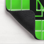 マウスパッド – 緑のタイル(文字) (コーナー)