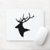 マウスパッド>雄鹿! [黒] マウスパッド (マウス)