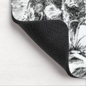 マウスパッド- 3つはイラストレーションをWolfs マウスパッド (コーナー)