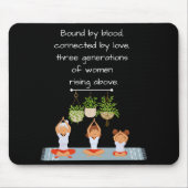 マウスパッド – 3世代の女性 (正面)