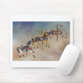 マウスパッド – 3頭の回転木馬馬 (マウス)