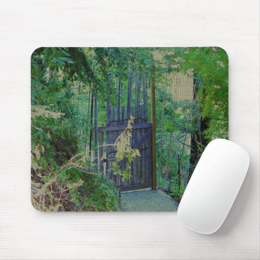 マウスパッド – Bamboo Gate in Forest Garden (マウス)