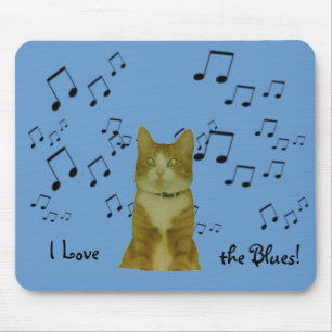 マウスパッド- Blues Cat マウスパッド